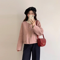 High level sense temperament small fragrant wind fur coats female autumn and winter new Korean teas small sub loose with slim and short blouses