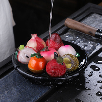 Shake-in-the-style Creativity Watering discoloration emulation Fruit tea Swing Piece Cute Mini Personality Tea Table Tea Play Lychee