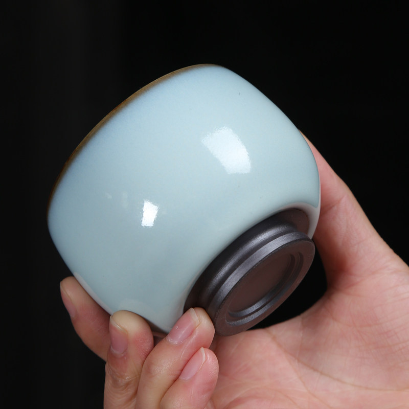 Official kiln iron tire opening piece can support medium master cup kung fu tea cup personal tea cup single cup tea cup celadon tea cup