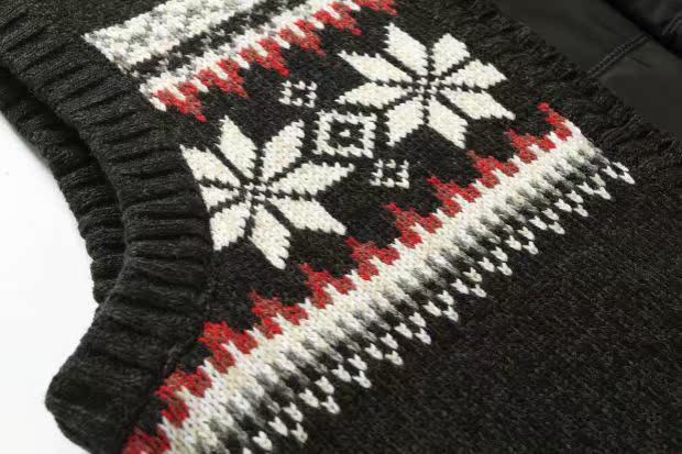 Mặc vest hai bên vào mùa thu và mùa đông Nam dày đan áo len cardigan áo vest giản dị vest vest vest nam áo len kiểu hàn quốc