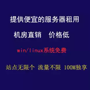 Server low-cost rental monthly payment multi-ipcpu quad-core 4G memory 500g hard disk