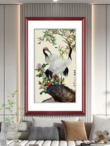 Golden Wu Needle Pure Handmade Embroidery Painting Su Embroidery Finished Product Hanging Painting Xuanguan Aisle New Chinese Style Decoration Painting Wishing Sushi Sutu