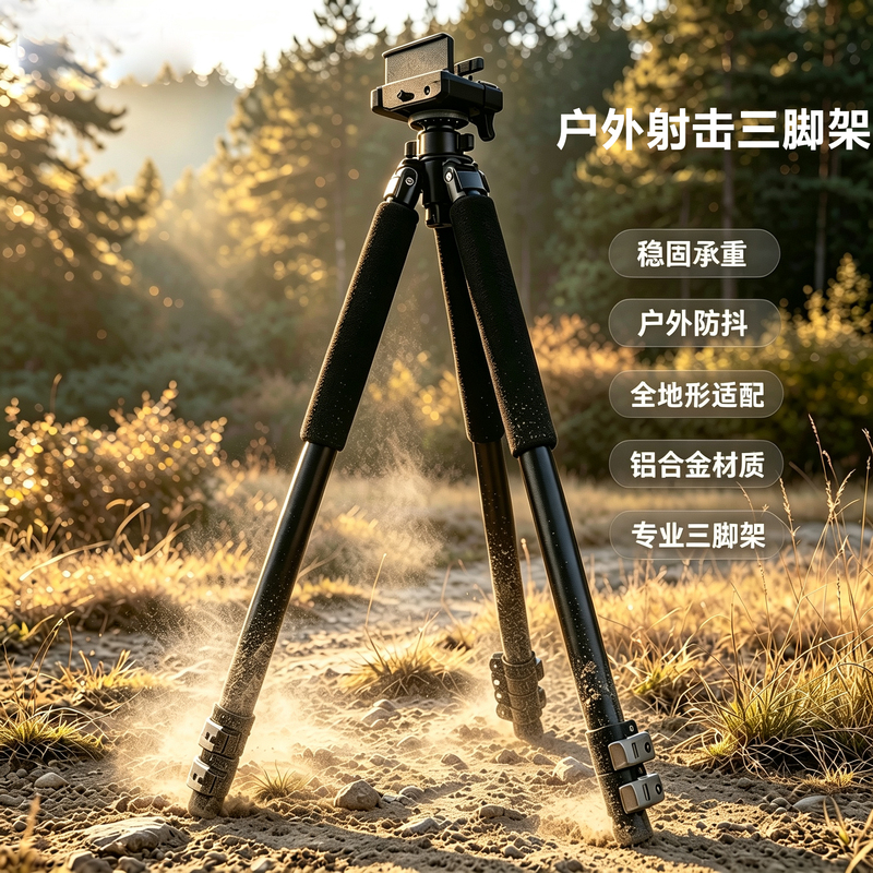 Heavy-Duty Aluminum Alloy Professional Outdoor Tactical Tripod Stand Hunting Shooting Tripod Sniper Saddle Clamp Tripod Heavy-Duty Aluminum Alloy Professional Outdoor Tactical Tripod Stand Hunting Shooting Tripod Sniper Saddle Clamp Tripod