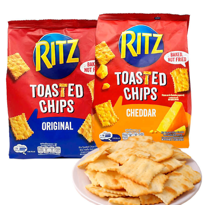 Vietnamese Import Kraft Ritz Leyuki Cheese Thin Crisp Chips Yogurt Onion Taste Biscuit Salty Original Taste Cheese