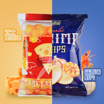 yem Giant Laifu Korea imported cheese corn ball puffed ball garlic scented shrimp slice puffed crispy snack snack
