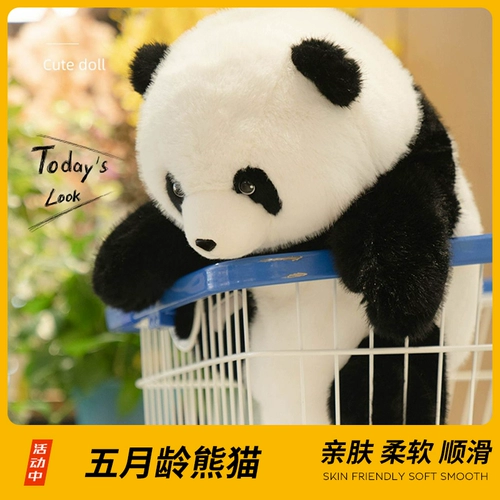 Плюшевая реалистичная милая игрушка, детская тряпичная кукла, панда, подарок на день рождения