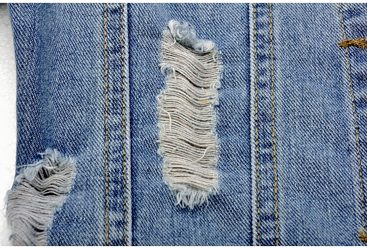 Mùa xuân và mùa thu denim jacket nữ phần ngắn Hàn Quốc phiên bản của mỏng giảm béo kích thước lớn áo sơ mi hoang dã bảy điểm tay áo jacket vest mùa hè áo phao nữ dáng ngắn hàn quốc