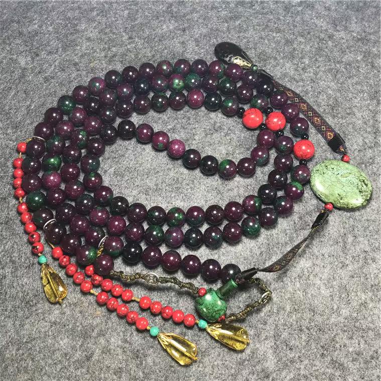 Antiques and antiques collection old chaozhu purple jade chaozhu pendant imitation Qing dynasty old pique chaozhu lucky pendant old objects