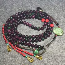 Antique antique collection old Chaozhu purple jade Chaozhu pendant imitation Qing Dynasty old Pike Chaozhu fortune pendant old object