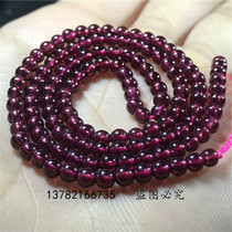 Selected natural purple garnet bracelet necklace multi-circle red garnet loose beads Crystal transfer beads with beads