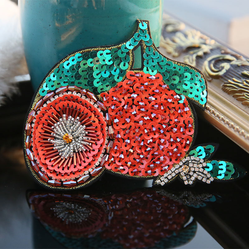 Clothes stickers hole stickers large handmade diy clothes decoration rhinestone sequins embroidery cloth stickers clothing accessories stickers