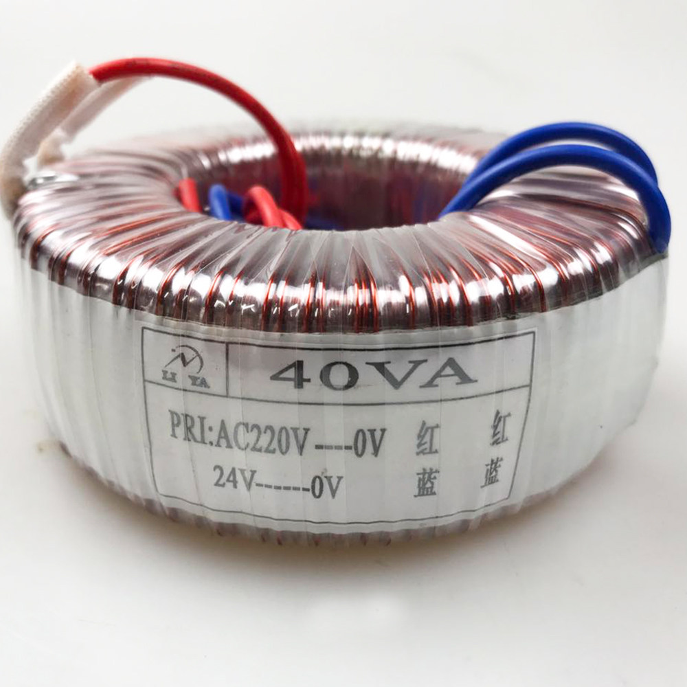 40W ring transformer single-phase low frequency power transformer 220V turns 24V ring bull manufacturer parameter customized