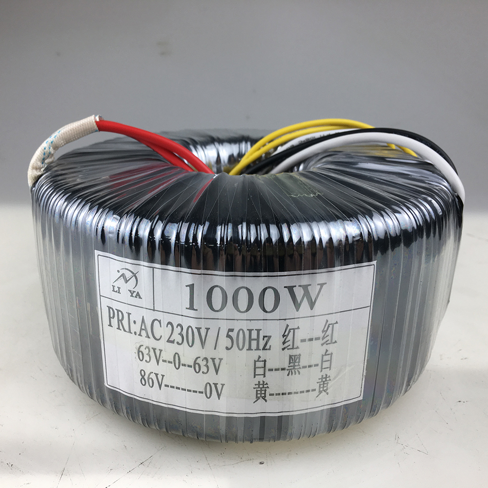 1000W toroidal transformer 230V to 12V24V36V48V63V audio power supply custom ring cow