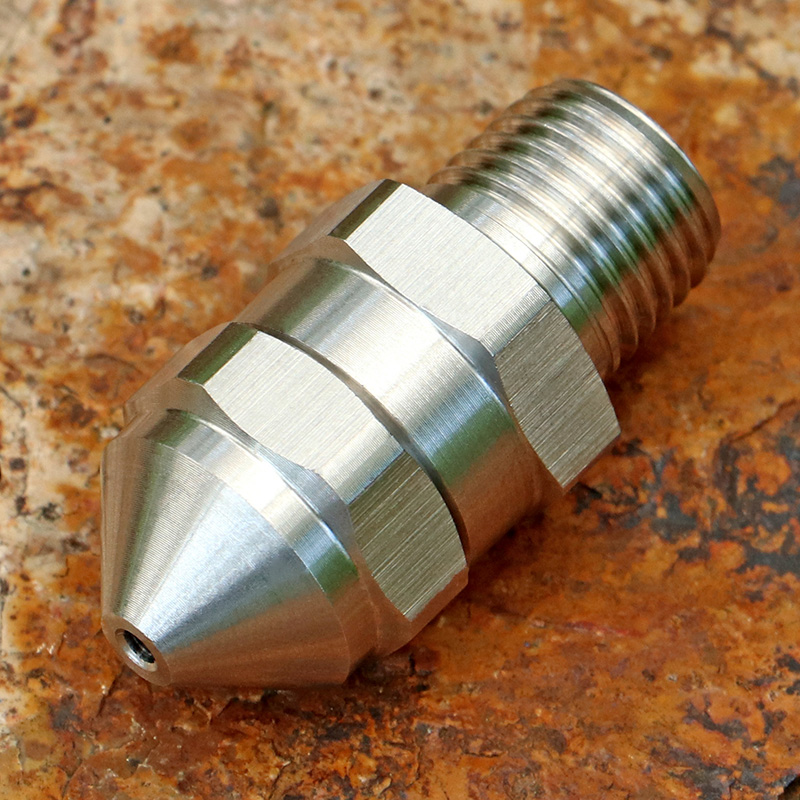 Custom 30-degree angle solid conical 304 stainless steel high-pressure flushing remote spray industrial cleaning sprinkler head
