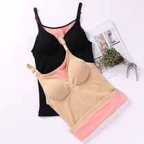 Warm camisole padded velvet top skinny underwear sleeveless winter cold base shirt winter