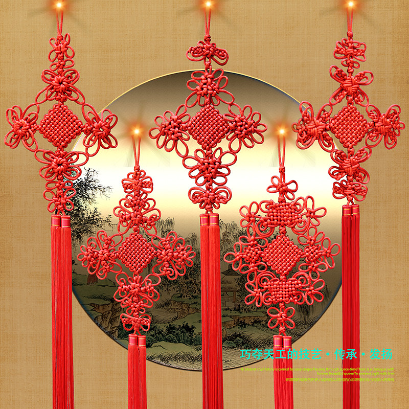 Chinese knot hanging decoration foreign affairs gift medium butterfly love to send foreigners can be matched with gift box Art knot handmade fine knitting