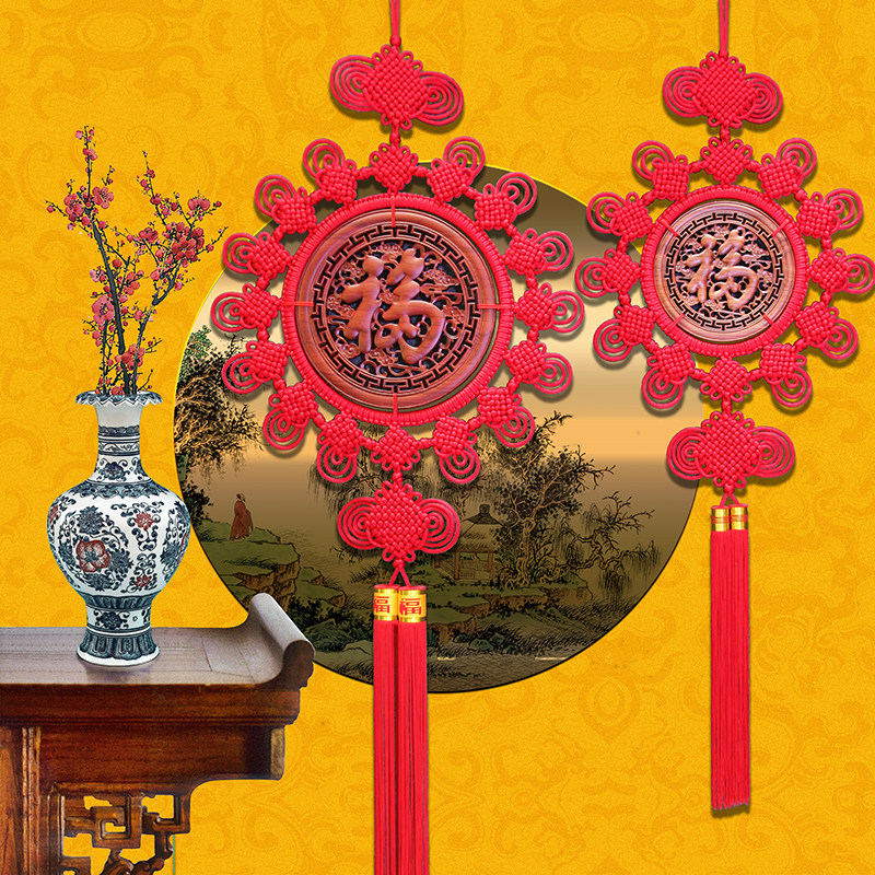 Chinese peach-wood large-scale dragon fengqilin living room in the bedroom TV background wall decoration hanging parts