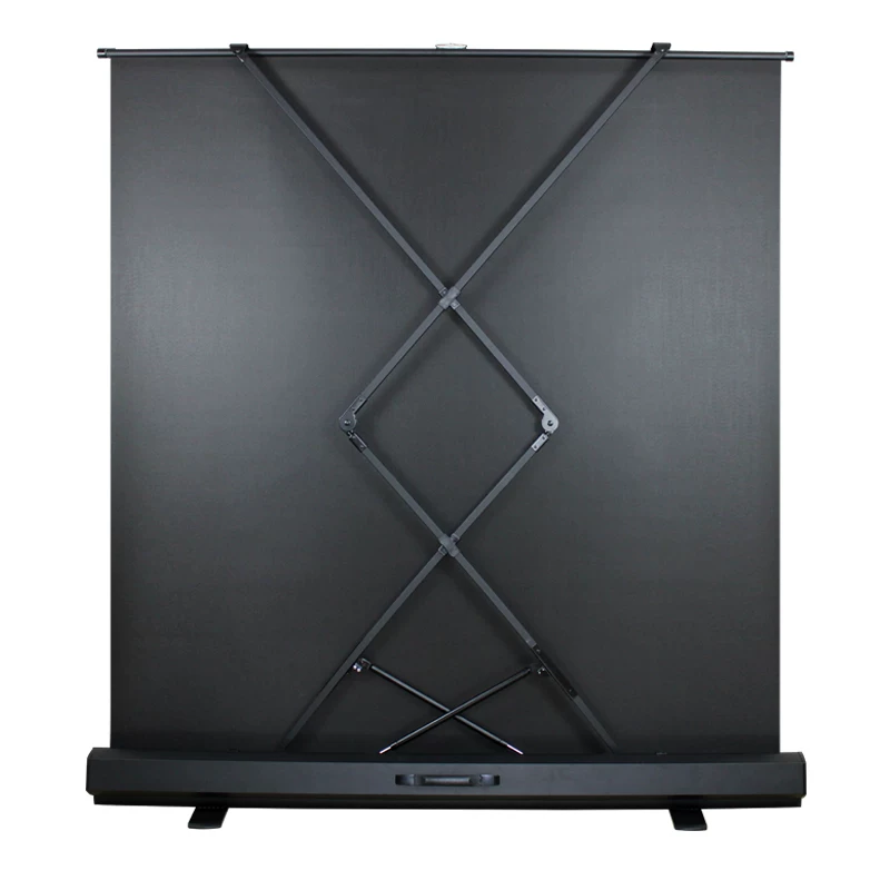 High-definition floor-pull projector curtain for home outdoor removable and portable pneumatic floor-pull screen