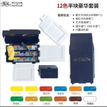 Windsor Newton Song Deluxe 12 Color Watercolor Paint Travel Pocket Case