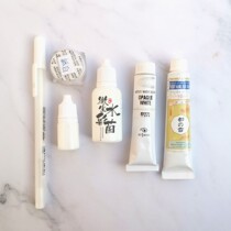 (High light white)Super coverage of enlightened white ink High light pen Hu powder gouache white ink liquid