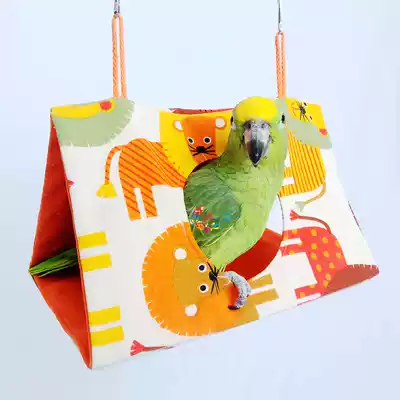 Yueyue spring/summer version cotton canvas bird hammock Parrot bird house sleeping nest play triangle Bird's Nest