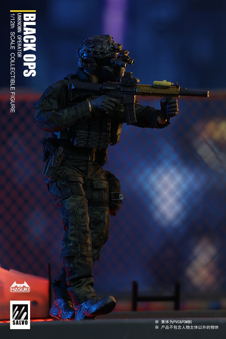 破損品 HASUKI 1/12 SALVOシリーズ SA01 BLACK OPS 1/12 HASUKI SALVO SA01 Black OPS WF2024 Limited Version Figure IN