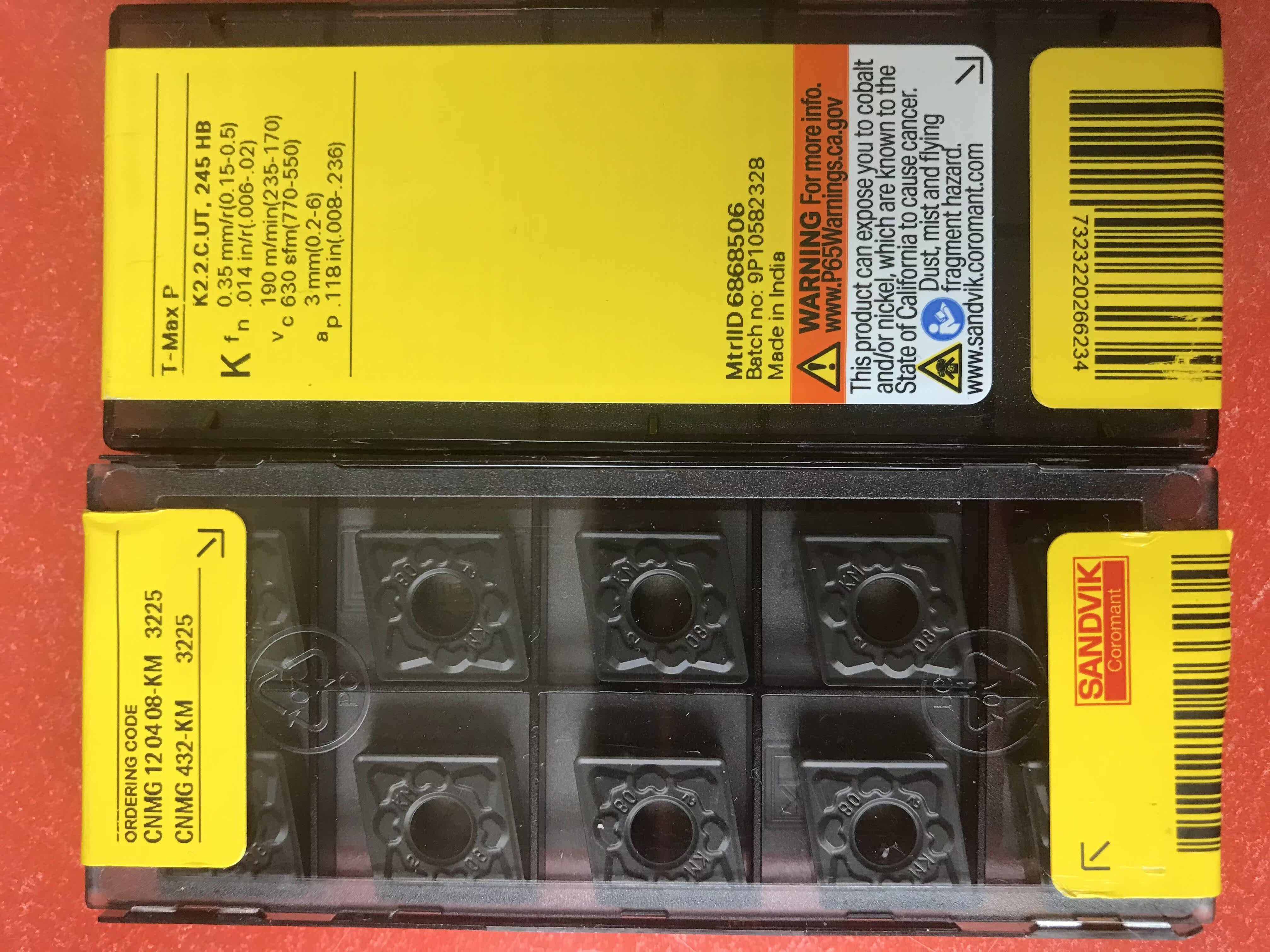 Authentic Mountain Tervik CNMG120408-KM 3225 Please pro-people to make a former request for an RFQ Thank you 