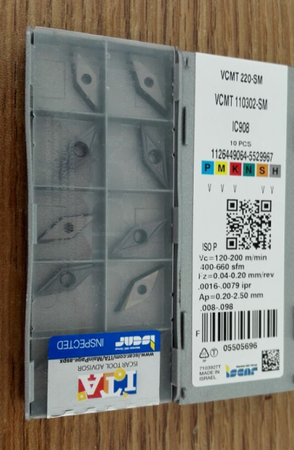 Authentic Iska blade VCMT110302-SM IC908 Please ask for quotation before shooting thank you 