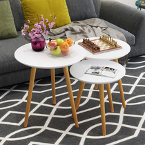 Jane European sofa with a few corners and round bedside table small flat flat dining table coffee table