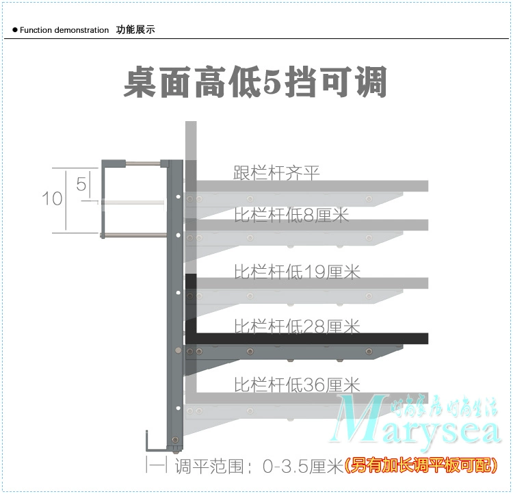 Lan Can Ban Công Treo Bàn Có Thể Gập Lại Nâng Thanh Bàn Ngoài Trời Bàn Giải Trí Bàn Trà Lan Can Treo Bàn Gấp Bàn