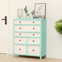 Large American solid wood bathroom side cabinet corner cabinet drawer cabinet Cabinet toilet storage cabinet