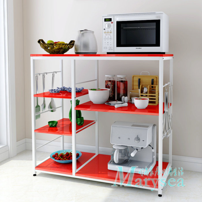 Oversized Capacity Multipurpose Kitchen Shelve Microwave Rack Electrical storage floor Dining Side Rack Oven Rack