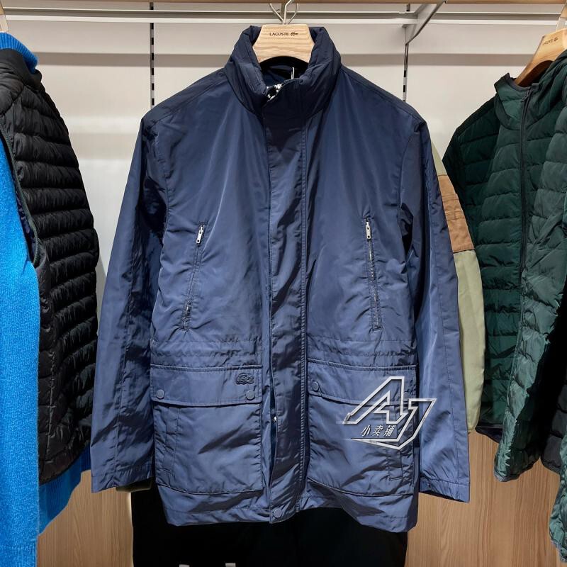 Lacoste French Crocodile Brand Men's Mid-Length Trench Coat Thin Jacket Bh6213-98
