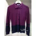Tri-Fold Lacoste quầy cá sấu Pháp đích thực áo thun nữ tay dài màu tương phản 980829 - Áo polo thể thao áo polo dior Áo polo thể thao