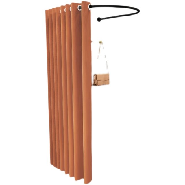 Customized U-shaped fitting rod curtain clothes store ຫ້ອງ fitting door curtain fitting curtain fitting circle dressing room blackout