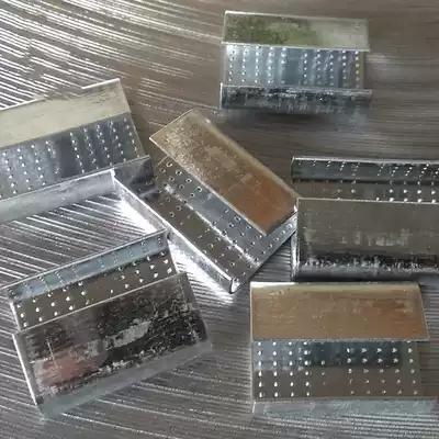 Handmade plastic buckle 1608 bag buckle PET plastic steel belt bag buckle galvanized plastic steel bag buckle iron sheet