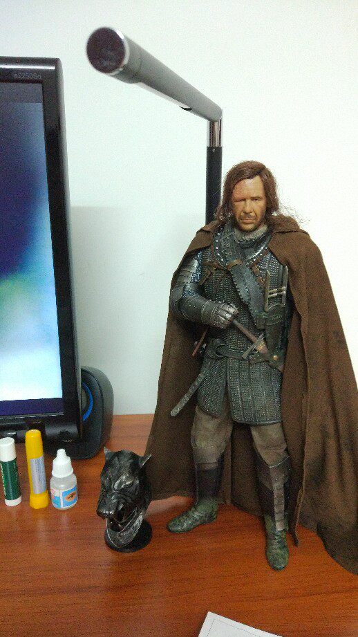 1 6 soldiers 12 inch Game of Thrones hound cloak cloak ancient loose parts