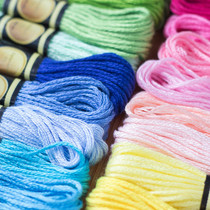 Converse Starry Sky Embroidery Handmade DIY Couple T-shirt Three-dimensional Embroidery Cross Stitch Embroidery Thread Commonly Used Polyester Cotton Thread 36 Colors