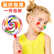 Childrens tambourine Orff Percussion Musical Lollipop Drumming Early Education Music Toy Baby Hand Rattle Kindergarten