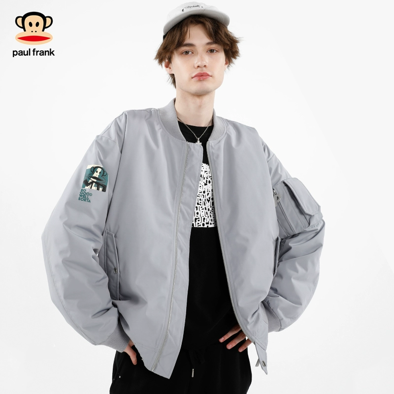 [Giá theo mùa] Big Mouth Monkey Jacket Nam Thu / Đông 2019 Sản phẩm mới Áo khoác cotton Phong cách Hàn Quốc Ấm áp Trên rời - Bông