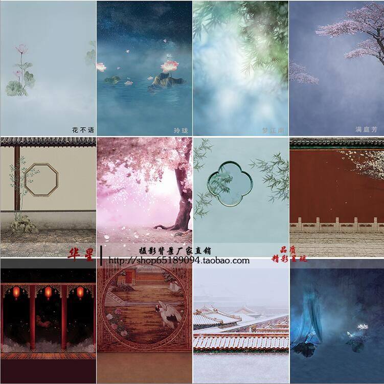 Photo Gallery Ancient Dress Photo Background Hanfu Ancient Clothing Ancient Wind Writing True Theme Background Florid not to be up-filled in the first time