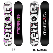 TERROR brand snowboard veneer adult male flat flower all-round board Park board graffiti spraying series