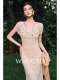 Wangxo｜Airy 100% Tencel｜Handmade Crochet Vine Weaving｜Slim Fit Dress with Straps