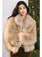 Wangxo｜Natural Dense 100% Fox Fur Dyed with Two-Tone Gradient｜Lapel H-Shaped Loose Fur Coat