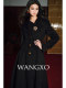 Wangxo｜Luxurious Alpaca Wool and Rabbit Fur｜Eight-Piece Segmented Design｜Long-Haired Feel, Waist-Cinching Lapel Coat