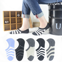 Boat socks womens summer thin cotton large size socks Silicone non-slip low-top shallow bed socks Korean cute black womens socks