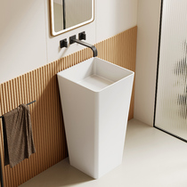 Artificial stone column basin small bathroom column wash basin hotel art column basin Mingsu simple wash basin