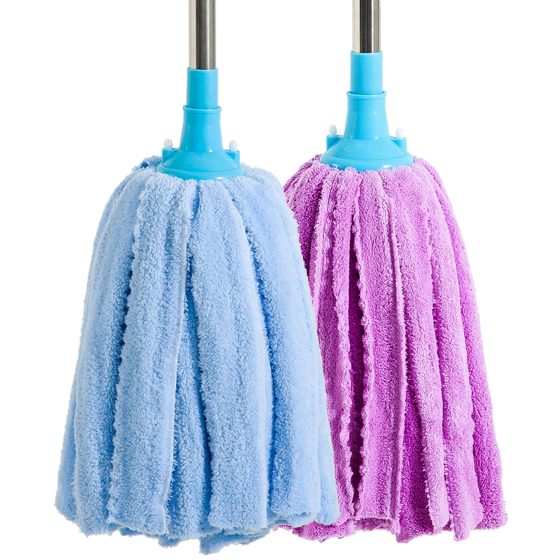Old-fashioned mop household a mop net absorbent mop towel cloth strip mop replacement head does not lose hair coral velvet mop
