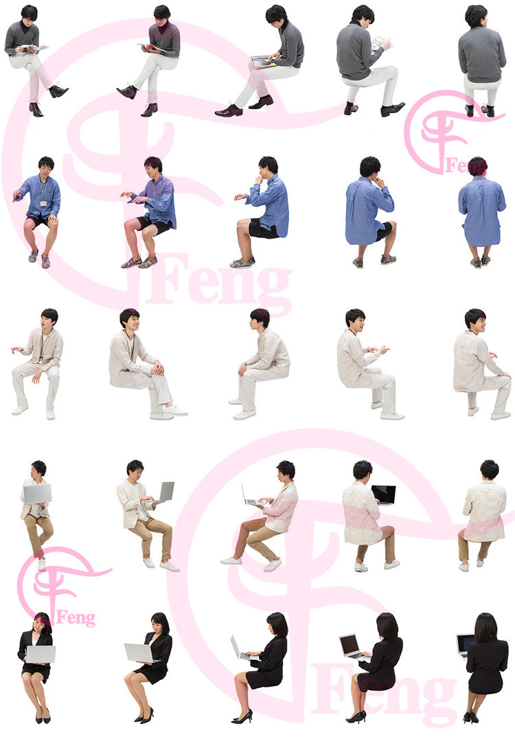 PS高清亚洲中国商务服务人物职场办公接待会议PNG免抠素材免扣