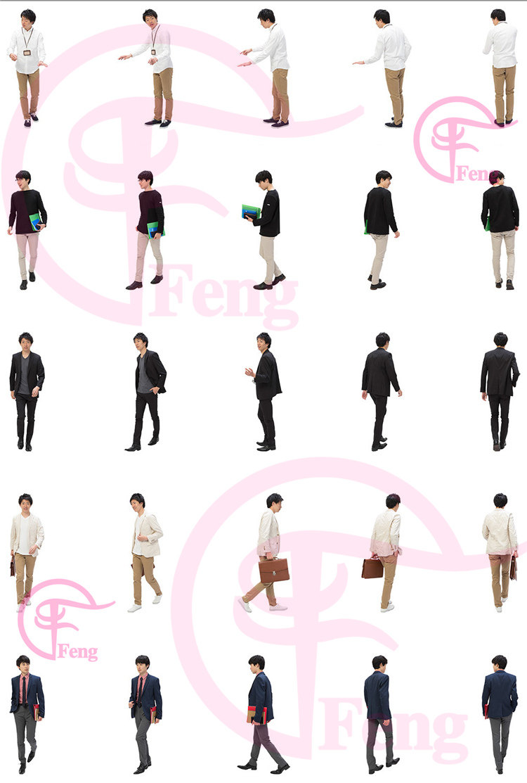 PS高清亚洲中国商务服务人物职场办公接待会议PNG免抠素材免扣